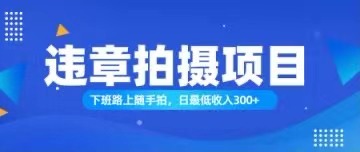 （11698期）随手拍也能赚钱？对的日入300+-聊项目