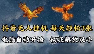抖音无人直播,电脑全自动挂机,每天轻松300+,彻底解放双手!-聊项目